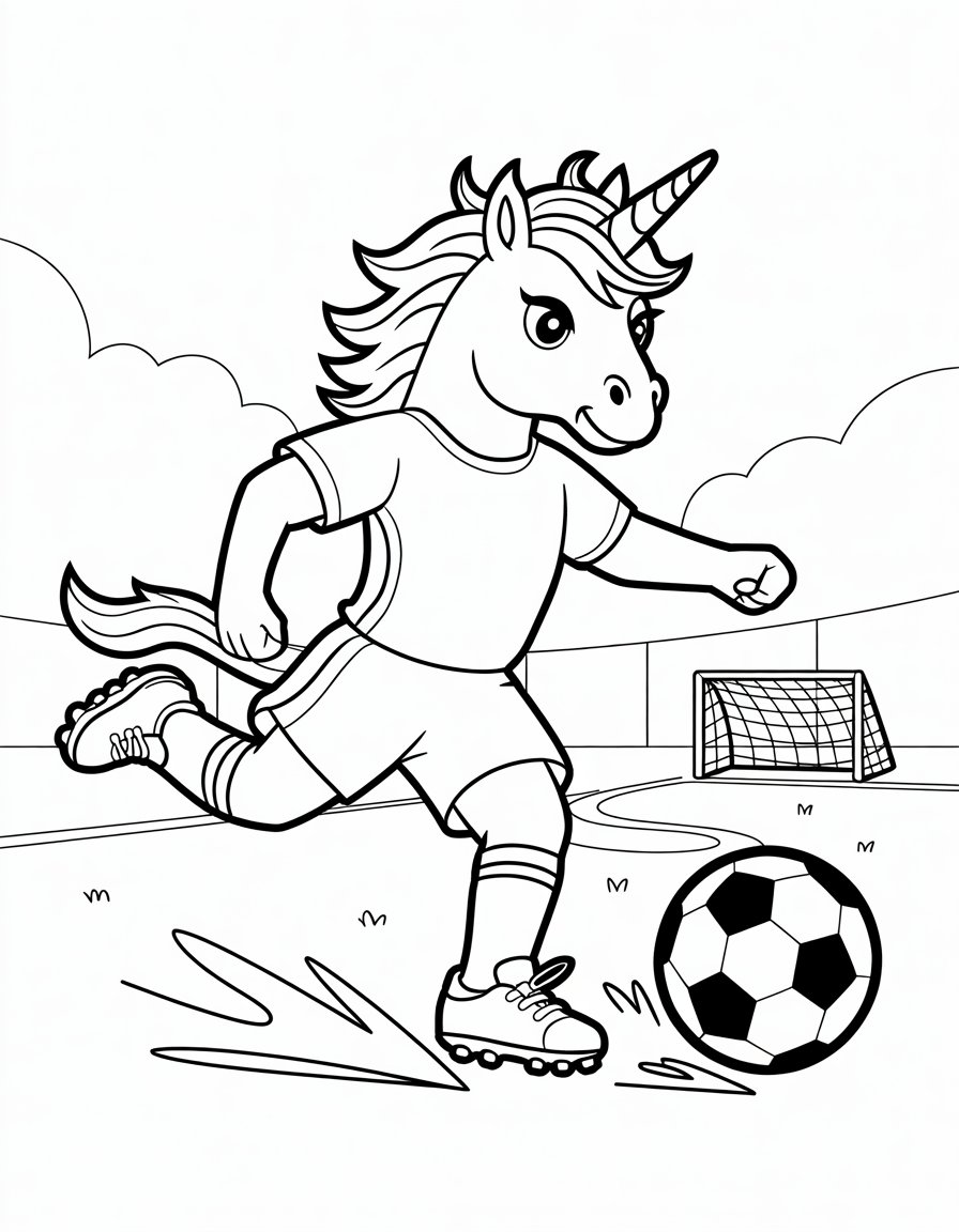 Soccer Player Unicorn